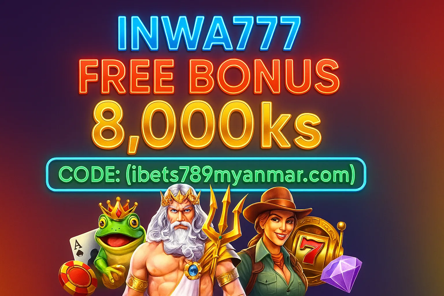 Inwa777 Free Bonus 8000ks Code ဖြင့် Slot Game ကစားခြင်း